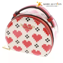■ ケイトスペード kate spade アクセサリーボックス デヴィン ピクセル ハート ジュエリーケース ホワイト レッド 箱付きのサムネイル