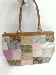 【中古品】 COACHコーチ パッチワーク トートバッグ 11711 肩掛け 手提げ バッグかばん 現状品