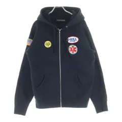 SUPREME (シュプリーム) 17AW × Hysteric Glamour Patches Zip Up Sweatshirt ヒステリックグラマー パッチ ジップアップ スウェットシャツ パーカー ブラック