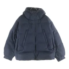 DESCENTE (デサント) MOUNTAINEER CROPPED 水沢ダウン マウンテニア クロップド フーデッドダウンジャケット ネイビー DU4FDJJSMBのサムネイル