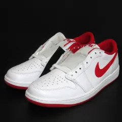 未使用 NIKE ナイキ Air Jordan 1 Retro Low OG White and University Red エアジョーダンワン スニーカー CZ0790-161 27cm ホワイト メンズ 古着 中古 USED