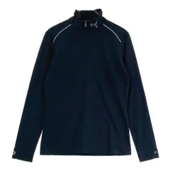 サイズ：M PUMA GOLF プーマゴルフ  ハーフジップ 長袖Tシャツ  ブラック系 [240101621057] ゴルフウェア メンズ ストスト