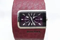 【W290-7】動作品 電池交換済 DIESEL ディーゼル 腕時計 DZ-1280 革ベルト メンズ