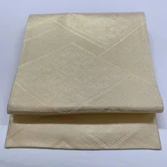［6910］袋帯 佐賀錦 ガード加工済 金 全通 正絹 着物 フォーマル