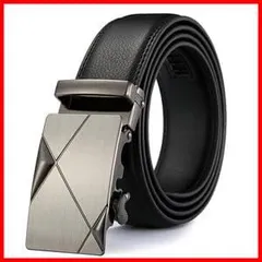 【在庫セール】[THYEGN] メンズ 紳士用ベルト ビジネス 革 穴なし オートロック式 使いやすい 大きいサイズ レザー 丈夫 サイズ調整可能 無段階調節 カジュアル スーツ 父の日 プレゼント
