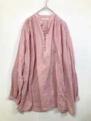 FREAK'S STORE フリークスストア 1302248900127 インド クルミボタン 長袖 ブラウス シャツ sizeF/ピンク ■■レディース
