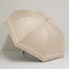 日傘 Polo Ralph Lauren ポロラルフローレン USED美品 ベージュ ドット 晴雨兼用 UV 遮光 50cm S3503