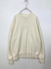GAP ギャップ 裏起毛 ロゴ プルオーバー スウェット sizeS/アイボリー ■■レディース