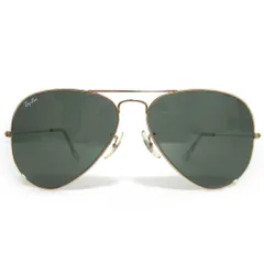 美品 Ray-ban B&L レイバン ヴィンテージ ボシュロム 度なし アビエーター ティアドロップ サングラス 58□14 ゴールドフレーム メンズ 古着 中古 USED