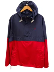 POLORALPH LAUREN (ポロラルフローレン) ナイロンパーカー 2トーン パッカブル M ネイビー×レッド メンズ/199