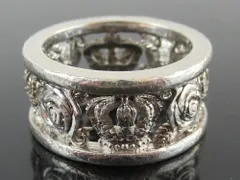 Justin Davis ジャスティン・デイビス 指輪 リング MY LOVE マイラブ 王冠 バラ 薔薇 モチーフ スターリングシルバー925 10号 ゴシック rk8173のサムネイル