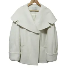 良品 23AW CELFORD セルフォード ビッグカラーショートコート ジャケット F アイボリー レディース 古着 中古 USED