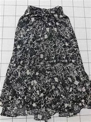 ◇ Θ ミスティウーマン misty woman 花柄フレアスカート ブラック系 レディース E  【1512190009132】