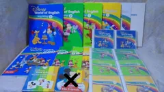 ＊再生保証あり＊h7867【2019年4月17日発売　最新版　リニューアル版】ディズニー英語システム シングアロング　ブルーレイ以外のセット【ミッキーの型抜き絵本欠品】　ワールドファミリー　幼児英語教材