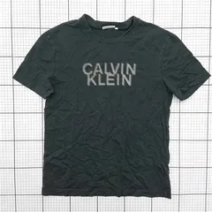 ◇ ⊂ カルバン・クライン Calvin Klein ロゴTシャツ ブラック系 S メンズ E  【1512220055245】