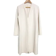 未使用 24AW COUP DE CHANCE クードシャンス ロング ボタンレス コートカーディガン M ホワイト レディース 古着 中古 USED