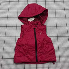 ◇ Θ ケイ K フード付き中綿ベスト SSサイズ ピンク系 キッズ E  【1601150030177】
