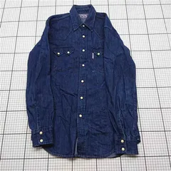 ◇ Θ ブルーブルー BLUE BLUE デニムウエスタンシャツ インディゴ メンズ 2 E  【1601150029805】
