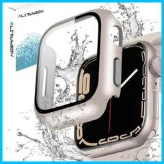 【数量限定】アップルウォッチ第9/8/7世代 41mm-45mm 用 カバー 用 一体型 PC素材 全面保護 防水ケース 超薄型 装着簡単 Watch 耐衝撃 高透過率 指紋防止 Apple 傷防止 (スターライト41mm)