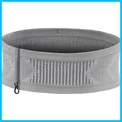 【在庫処分】揺れない 伸縮性あり ランニングベルト ウエストポーチ 腹巻 ポーチ マラソンポーチ ポーチ 大容量 ジョギング スマホ 鍵 ランニング ペットボトル等の小物収納可能 Decoration] (L [Charming Gray)