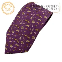 Salvatore Ferragamo サルヴァトーレフェラガモ  動物 アニマル柄   ネクタイ