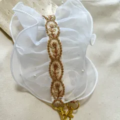 インド刺繍リボン　ハンドストラップ