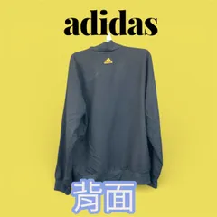 良品　adidas　長袖 トラックジャケット　アディダス　サッカー用ジャージ　黒　U-803