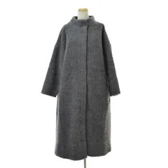 【08Mab】ウール混スタンドカラーコート