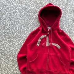 EVISU / かもめ zip hoodie エビス　肉厚ジップパーカー　ビッグ刺繍ロゴ　ストリート　山根　大阪　恵比寿　赤