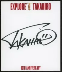 【中古】紙製品 EXILE TAKAHIRO 直筆サイン入り色紙 「CD EXPLORE 受注生産限定パッケージ」 購入特典