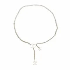 シャネル(Chanel) シャネル ベルト チェーン シルバー ホワイト レディース