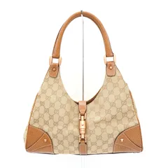 グッチ ニュージャッキー GGキャンバス / レザー ハンドバッグ ショルダーバッグ  ベージュ