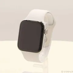 ソフマップ 〔中古品〕 Apple Watch Series 5 GPS + Cellular 44mm ステンレススチールケース ホワイトスポーツバンド【247】