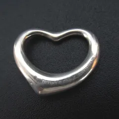 美品 Tiffany&Co ティファニー 925SV オープンハート ラージ ペンダントトップ シルバー レディース 古着 中古 USED
