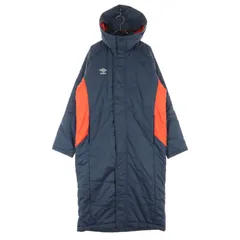 美品 umbro アンブロ 長袖 ベンチコート M ネイビー メンズ 古着