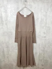 新品 JILL by JILL STUART ジルスチュアート 125-0240666 定価14410円 長袖 ニット ロング ワンピース sizeFR/茶 ◇■◎レディース