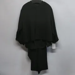 レディース スーツ ジャケット ブラウス パンツ 3点セット 黒 LL フォーマル  ☆KP-009☆