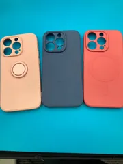 iPhone14 Pro ケース 3点セット MagSafe対応 シリコン／リングスタンド付き まとめ売り