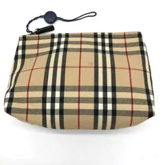バーバリーロンドン ポーチ ノバチェック ベージュ 化粧ポーチ 小物入れ レディース