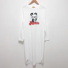 未使用 HYSTERIC GLAMOUR ヒステリックグラマー ドクロパンダ カットソー ワンピース サイズFREE ホワイト レディース 古着 中古 USED