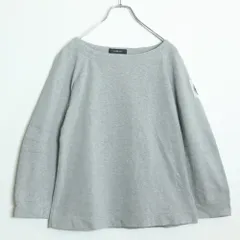 インゲボルグ★ボートネックの長袖プルオーバー カットソー サイズ4(11号) ライトグレー系 無地 やや厚手 z17707