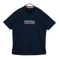 サイズ：L TOMMY HILFIGER GOLF トミー ヒルフィガーゴルフ  半袖モックネックTシャツ  ネイビー系 [240101610660] ゴルフウェア メンズ ストスト