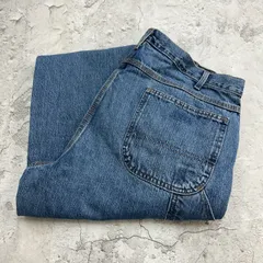 ディッキーズ　デニムペインターパンツ　W37　インディゴブルー　古着