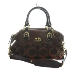 コーチ COACH 12947 トートバッグ ショルダー 2WAY ハンド ロゴ オプアート 茶 ブラウン ■GY18 /MQ