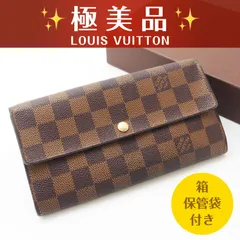 【極美品】 ルイヴィトン ダミエ ポルトフォイユ サラ 長財布 ブラウン エベヌ カードポケット10枚 (25-314)