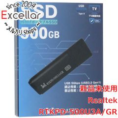 PC周辺機器 新品未開封 外付けSSD500gbリアルテックREALTEK ポータブルSSD