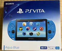 PS Vita PCH-2000 アクア・ブルー 本体 箱  専用ケース メモリーカード8GB付き