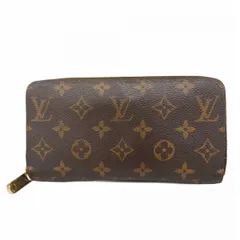 【6ba1342】ルイヴィトン 長財布 モノグラム ジッピーウォレット M60017 ブラウン【中古】メンズ レディース ユニセックス