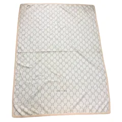 セリーヌ 綿毛布 マカダム柄 ベージュ 140×200 シングル 西川産業 寝具