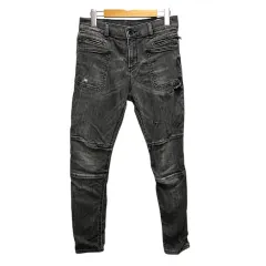 ディーゼル DIESEL デニム ジーンズ スキニー ストレッチ ダメージ加工 14Y 黒 ブラック